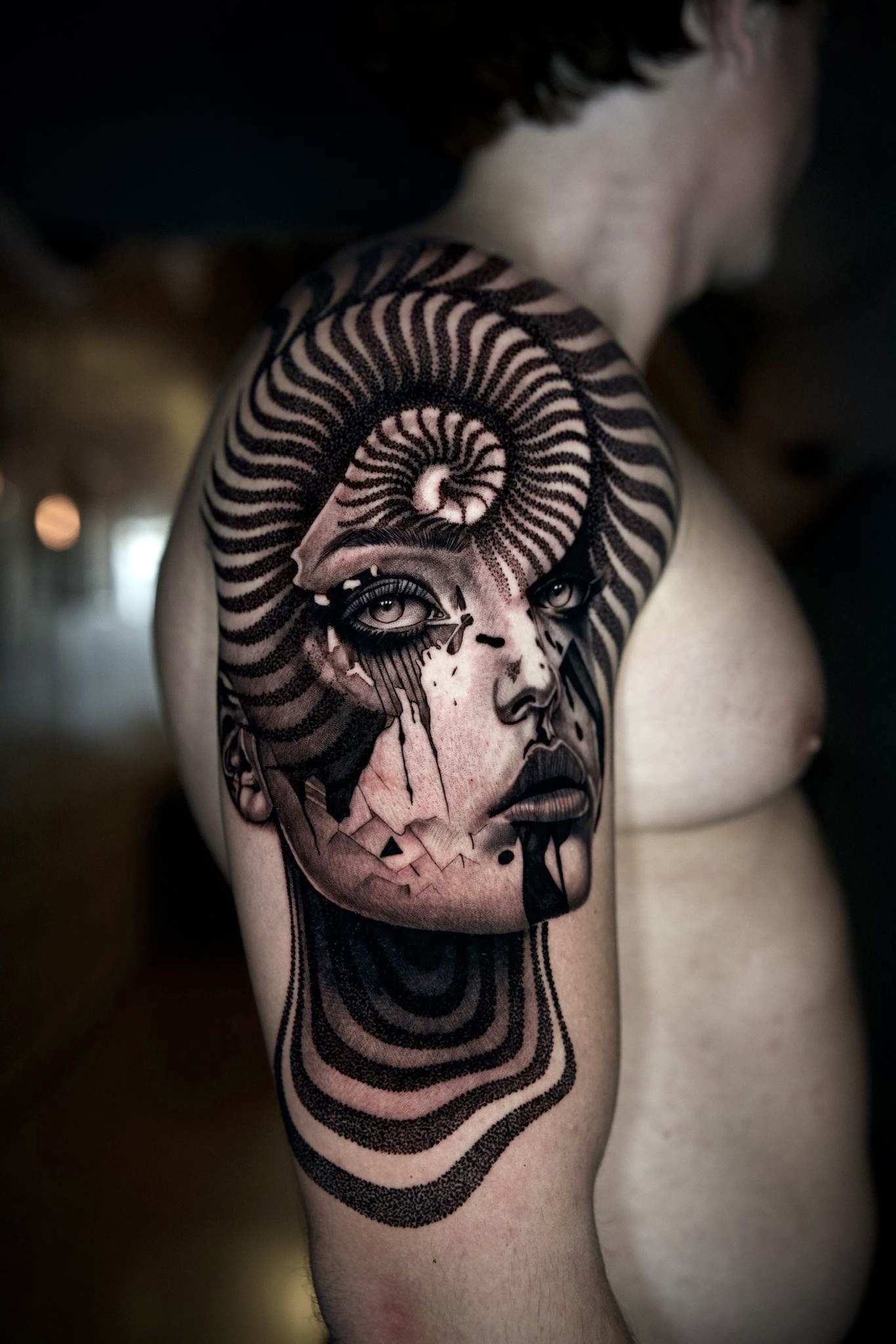 Optical illusion hand tattoo by Cory Ferguson : Tattoos